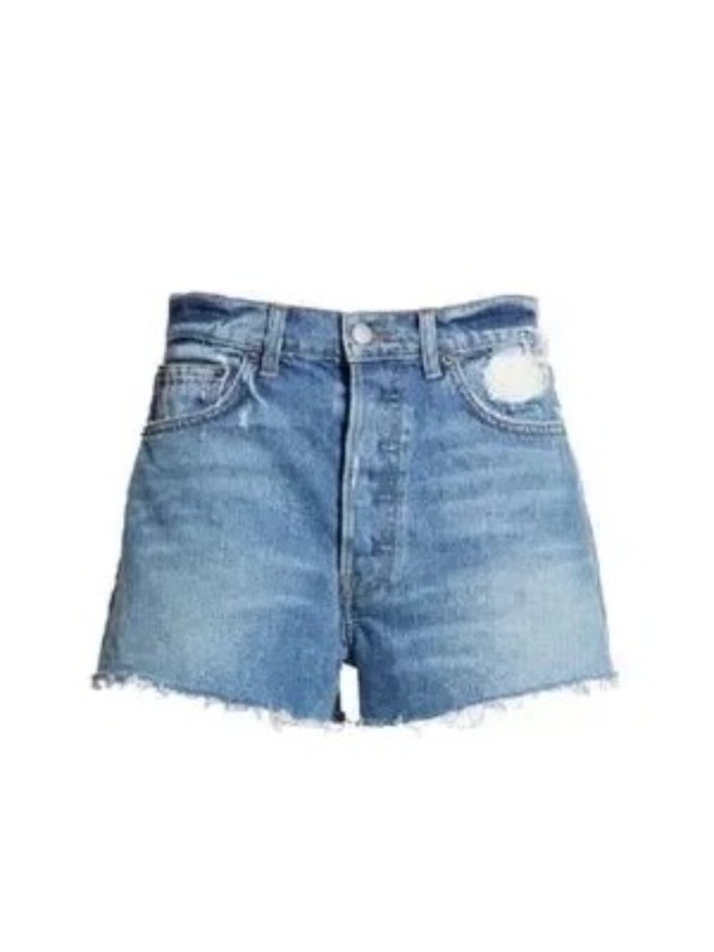 Reformation Dixie Bryce Wash Distressed Cut Off Jean Shorts - Picture 2 of 6